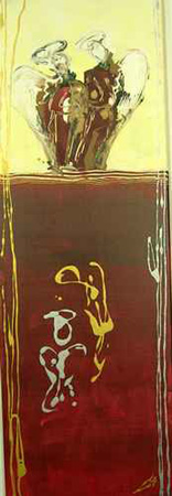 Angels in Love, 30 x 60, Acryl auf Leinwand, verf�gbar