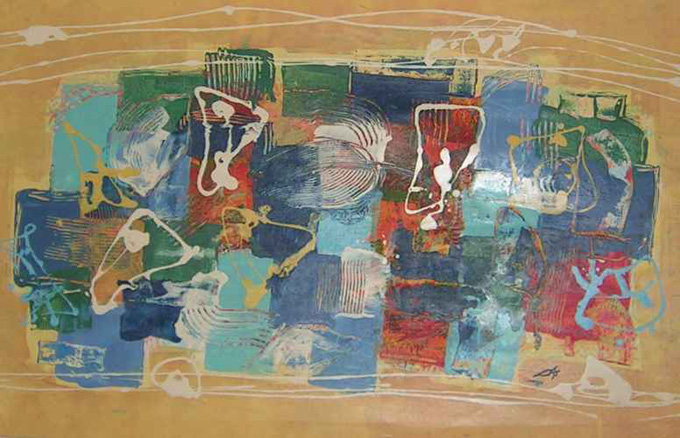 Fr�hlingsgef�hle, 125 x 80, Acry auf Leinwand, verf�gbar