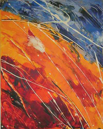 Happy, 50 x 70, Acryl auf Leinwand,