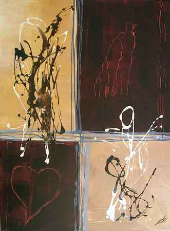 Mit Liebe, 60 x 80, Acryl auf Leinwand,