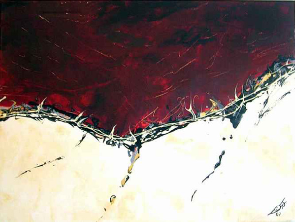 Sturm der Leidenschaft, 2 St�ck 60 x 80, Acryl auf Leinwand,