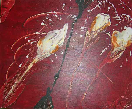 Tulipa, 50 x 40,Acryl auf Leinwand,verf�gbar