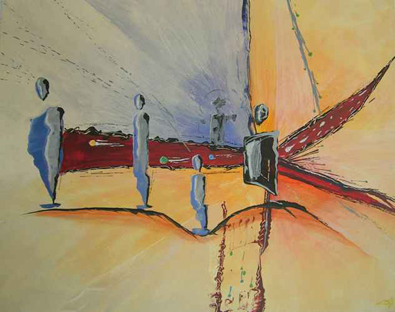 Waiting for You, 50 x 40, Acryl auf Leinwand,