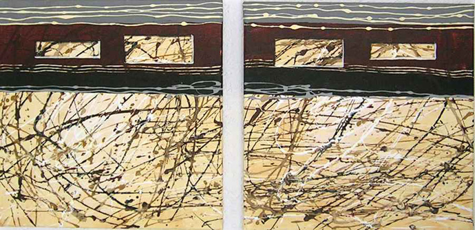 Your Chance, 2 St�ck 40 x 40, Acryl auf Leinwand, verf�gbar