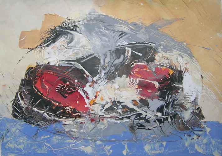 Kontrahenten, 50 x 70, Acryl auf Malkarton, verf�gbar