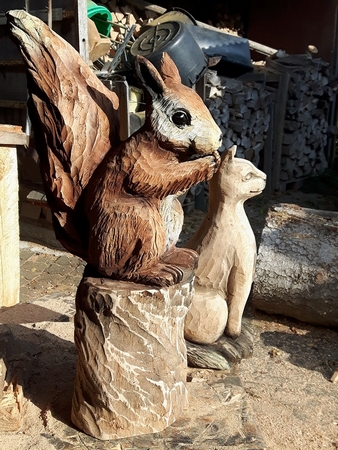 Eichh�rnchen, Eiche, 120 cm