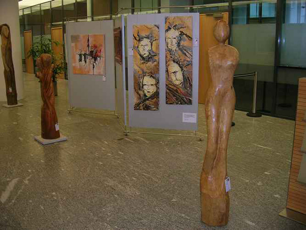 Skulpturen ausgestellt